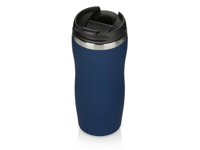 Термокружка Double wall mug С1 soft-touch, 350 мл · темно-синий