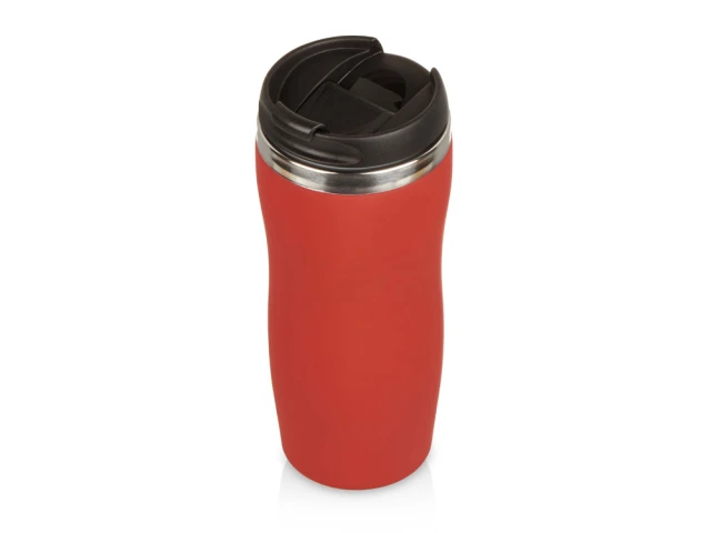 Термокружка Double wall mug С1 soft-touch, 350 мл · красный