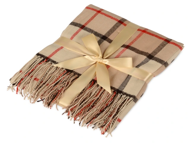 Плед акриловый Tartan · бежевый