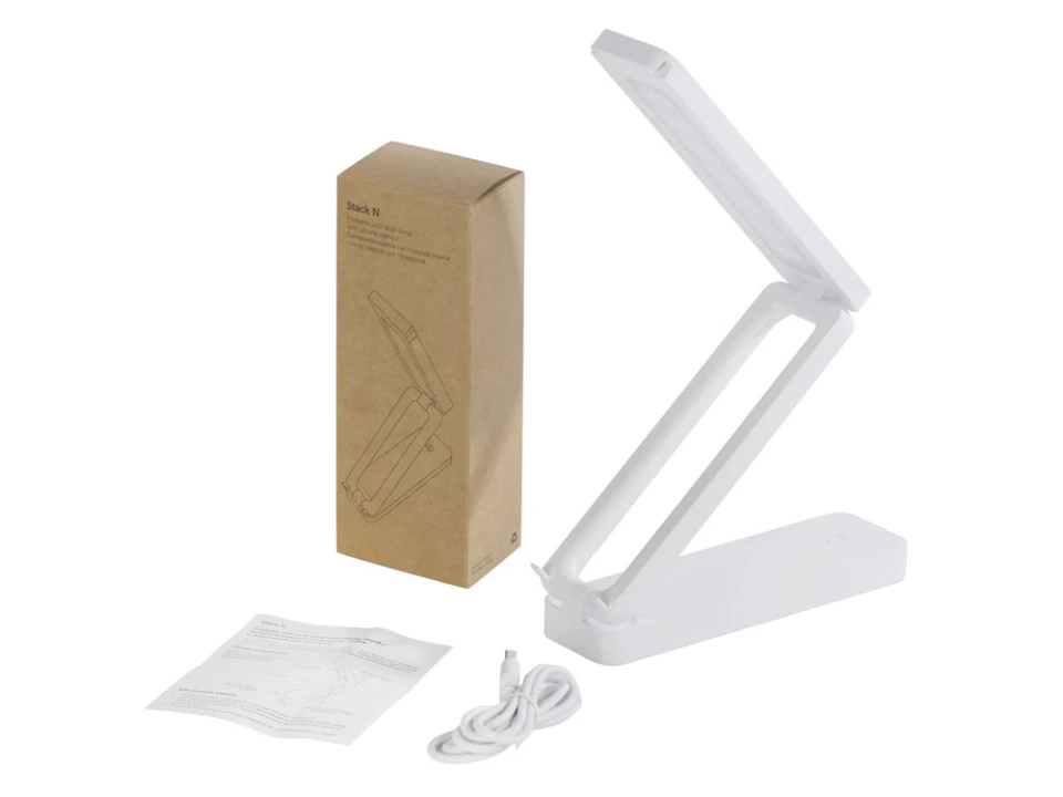 Складная настольная LED лампа Stack N, 3 Вт, белый