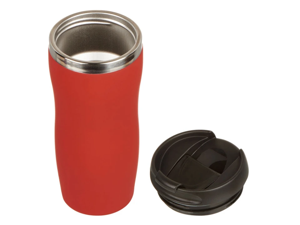 Термокружка Double wall mug C1, soft touch, 350 мл, красный (Р)