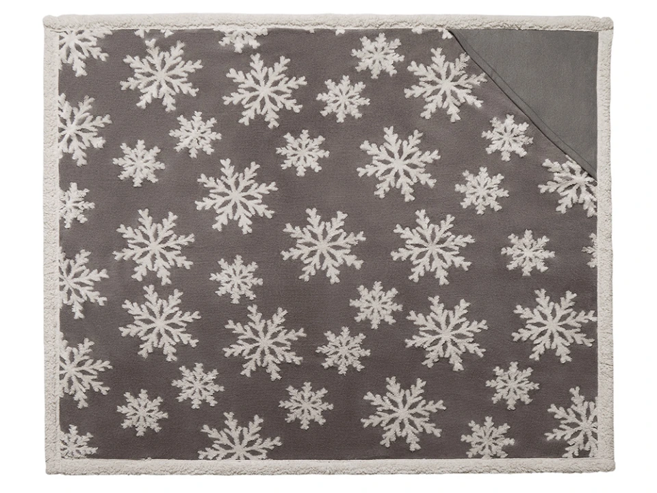 Плед Snowflake новогодний
