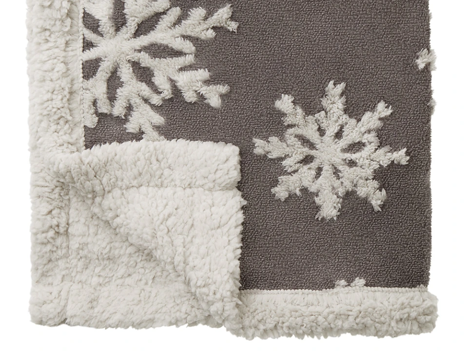 Плед Snowflake новогодний