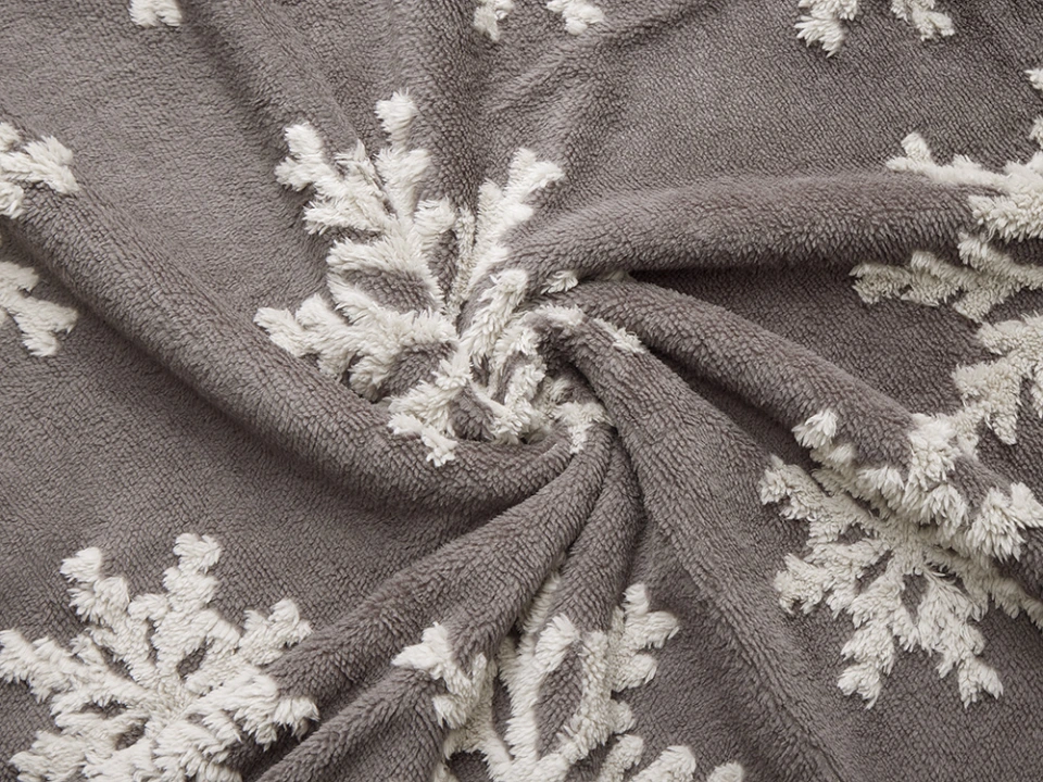 Плед Snowflake новогодний