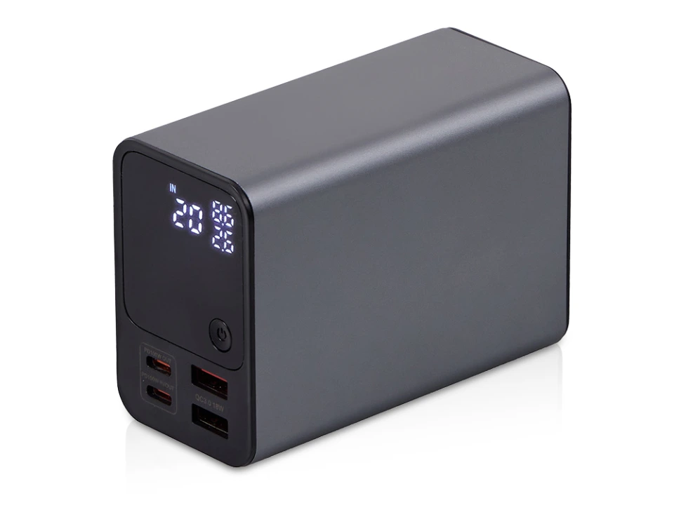 Внешний аккумулятор для ноутбуков EpIQ, 100 Вт, 30000 mAh, темно-серый