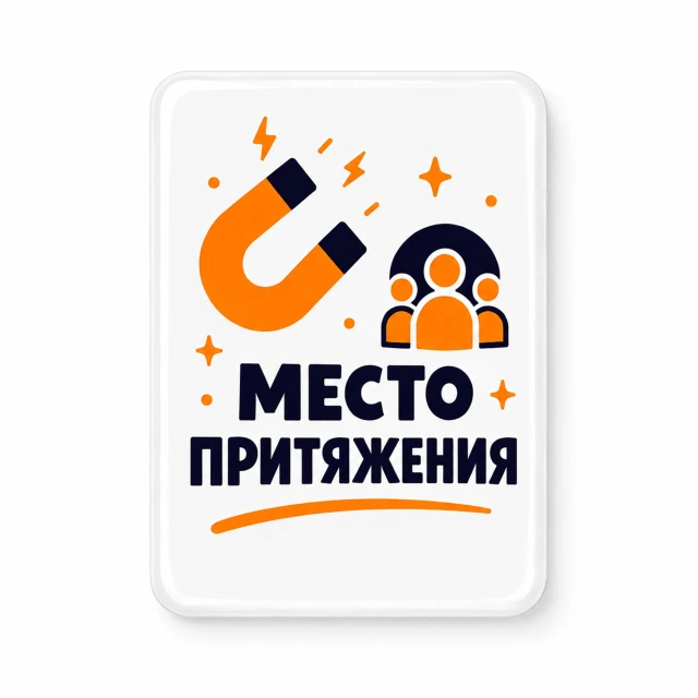 Объемный стикер из смолы на дверь · белый