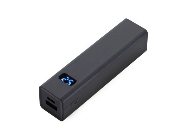 Внешний аккумулятор Rail c дисплеем, 5000 mAh · черный