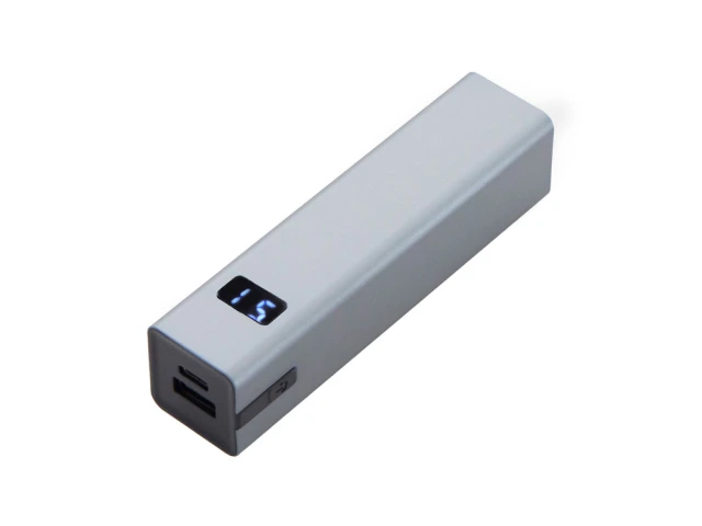 Внешний аккумулятор Rail c дисплеем, 5000 mAh · темно-серый