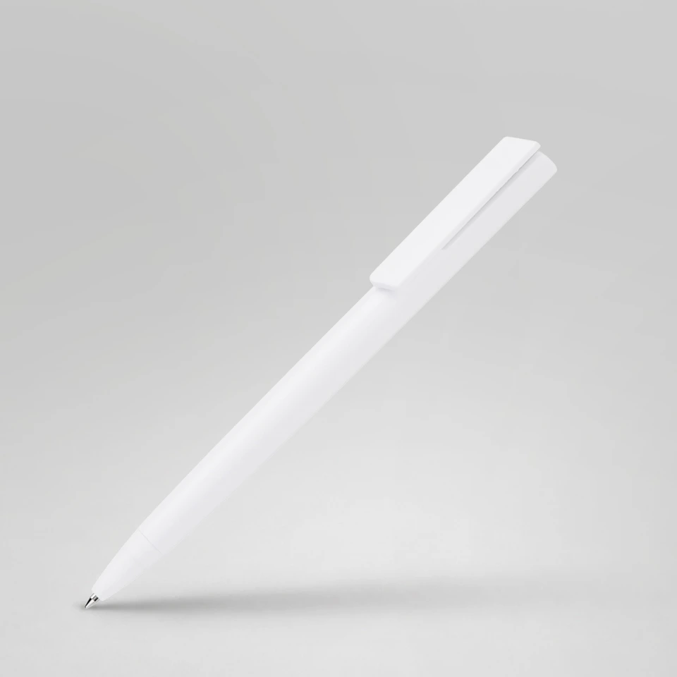 Ручка пластиковая шариковая Taper Solid, матовый белый