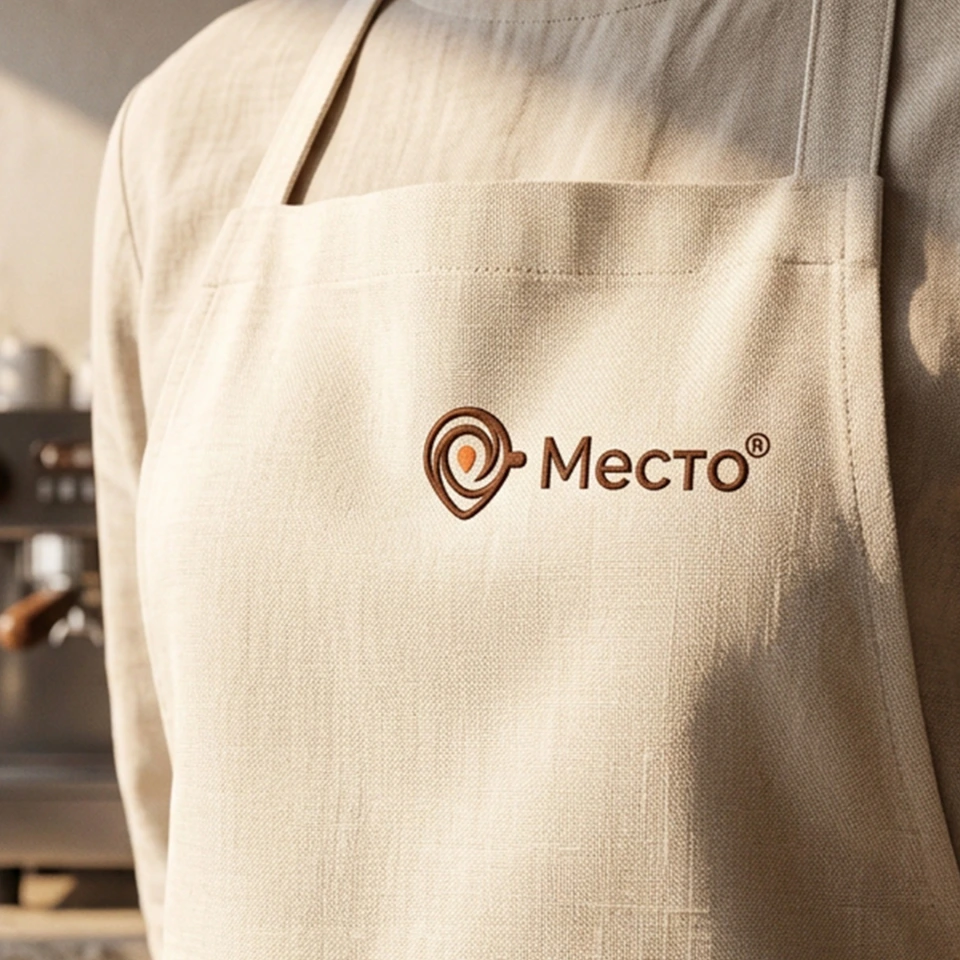 Фартук сотрудника кофейни «Место»