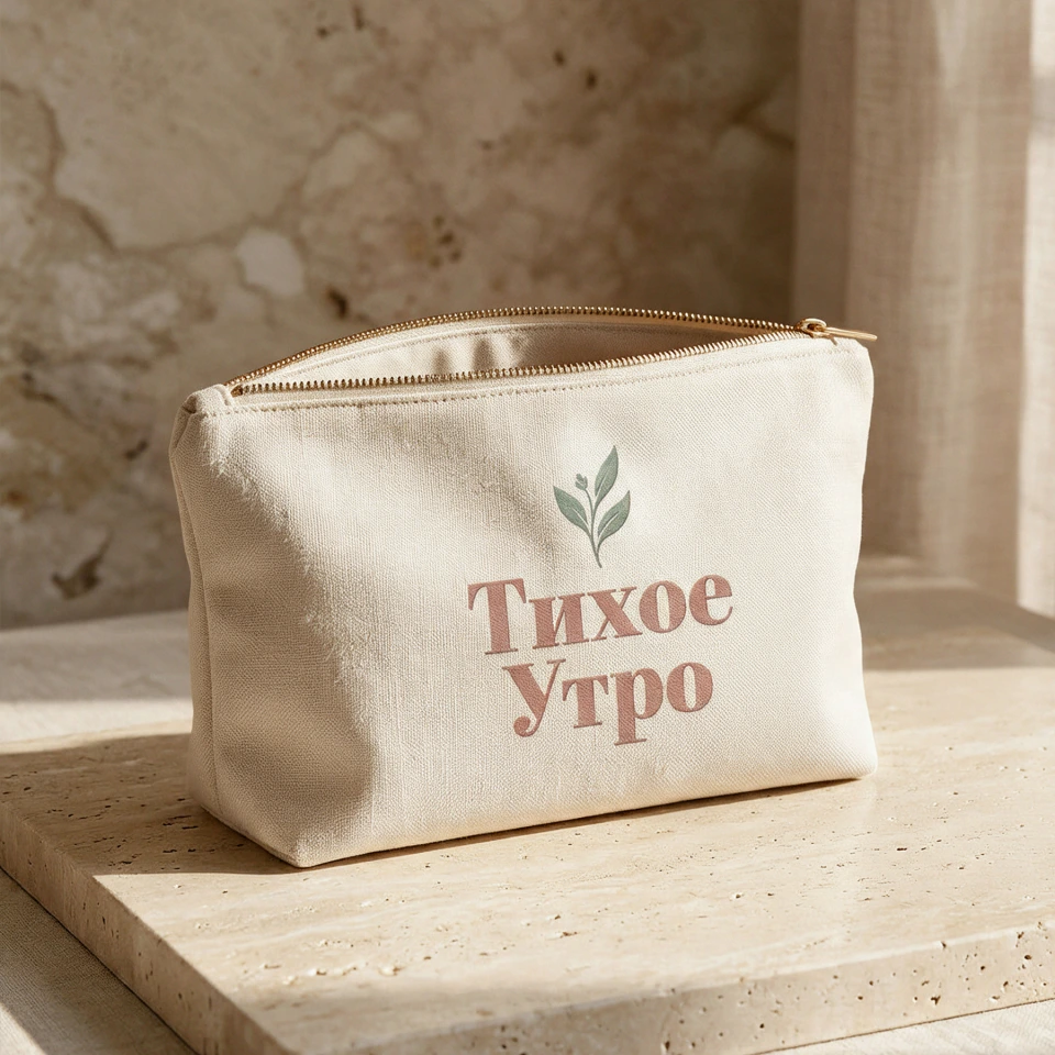 Косметичка с логотипом «Тихое Утро»
