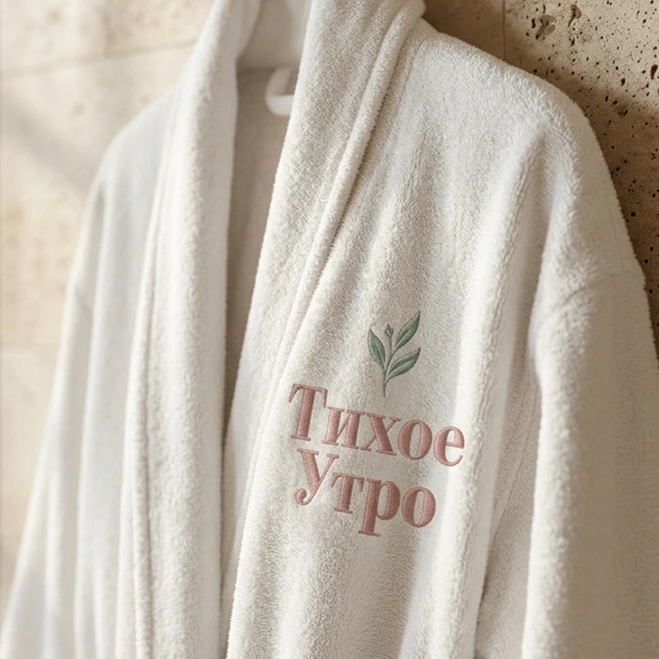 Фирменный халат бренда «Тихое Утро»
