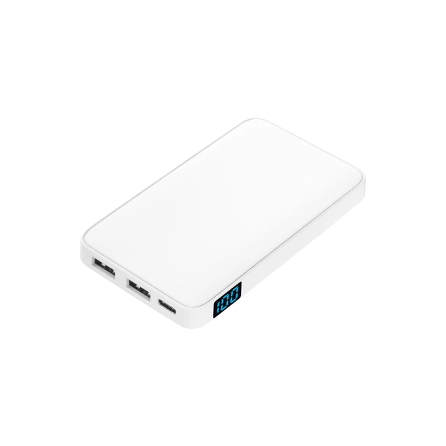 Внешний аккумулятор с подсветкой Анкор (Ancor) 5000 mAh · БЕЛЫЙ