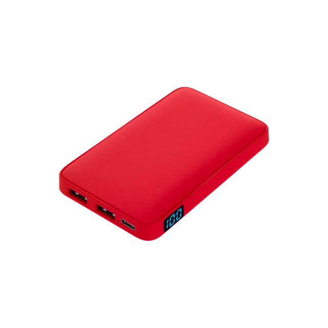 Внешний аккумулятор с подсветкой Анкор (Ancor) 5000 mAh · КРАСНЫЙ