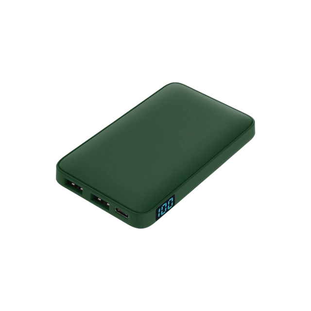 Внешний аккумулятор с подсветкой Анкор (Ancor) 5000 mAh · ЗЕЛЕНЫЙ · 37525.040