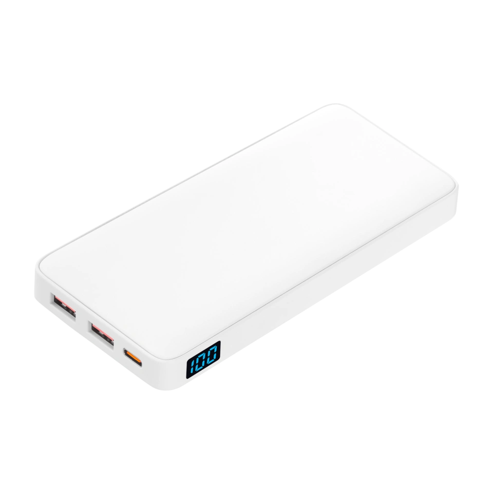 Внешний аккумулятор с подсветкой Анкор Плюс PD (Ancor PD Plus) 10000 mAh, белый