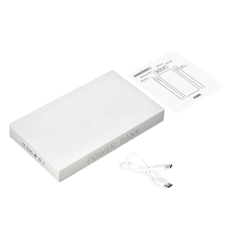 Внешний аккумулятор с подсветкой Анкор Плюс PD (Ancor PD Plus) 10000 mAh, белый