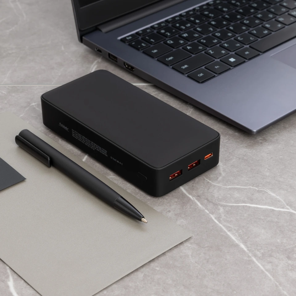Внешний аккумулятор с подсветкой Анкор Плюс PD (Ancor PD Plus) 20000 mAh, черный