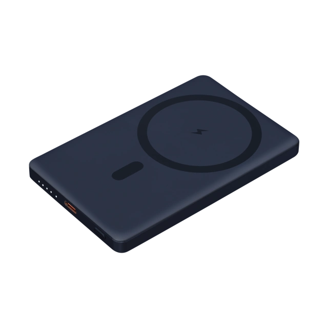 Внешний аккумулятор Атлантис (Atlantis) PD 5000mAh с функцией беспроводной зарядки 15W · СИНИЙ