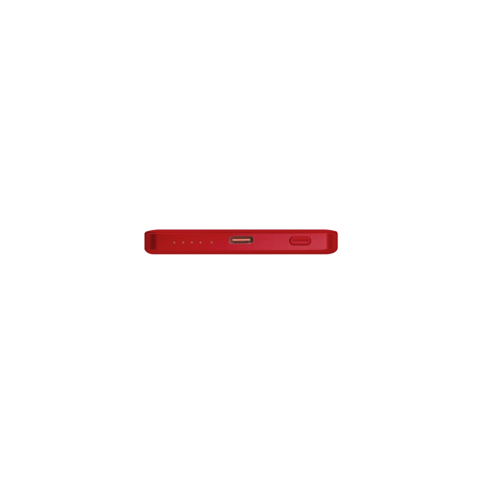 Внешний аккумулятор Атлантис (Atlantis) PD 5000mAh с функцией беспроводной зарядки 15W, красный
