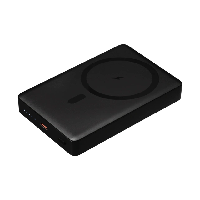 Внешний аккумулятор Атлантис Плюс PD (Atlantis PD Plus) 10000mAh с функцией беспроводной зарядки 15W · ЧЕРНЫЙ