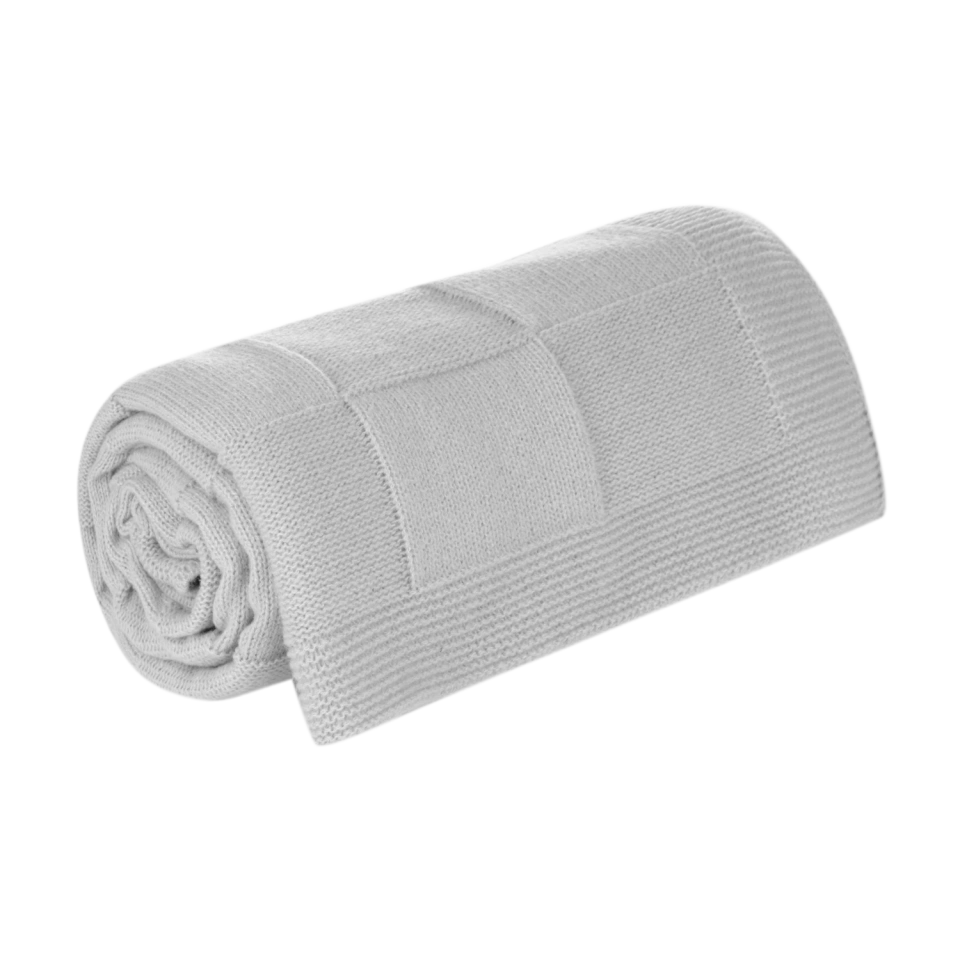 Плед Селла Софт (Cella Soft) вязаный, 160*90 см, серый