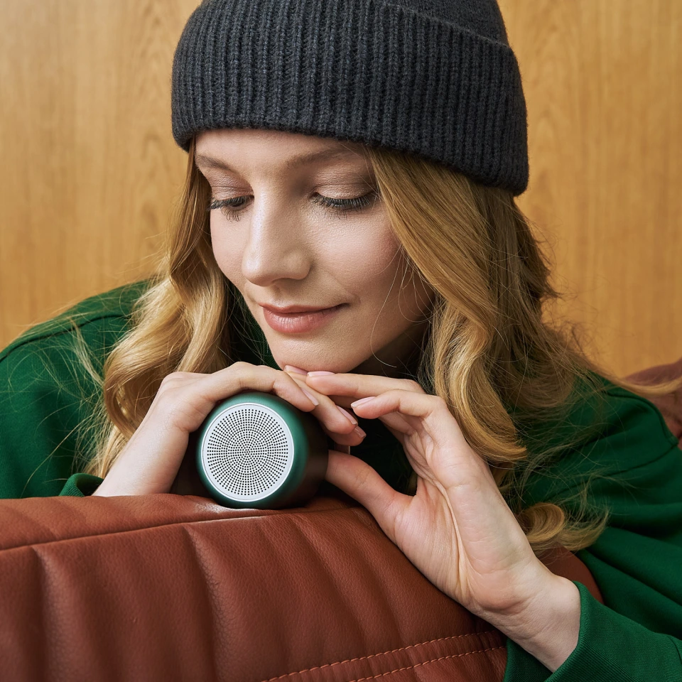 Беспроводная колонка Пэшн (Passion) 80dB 600 mAh (Bluetooth 5.0), зеленая