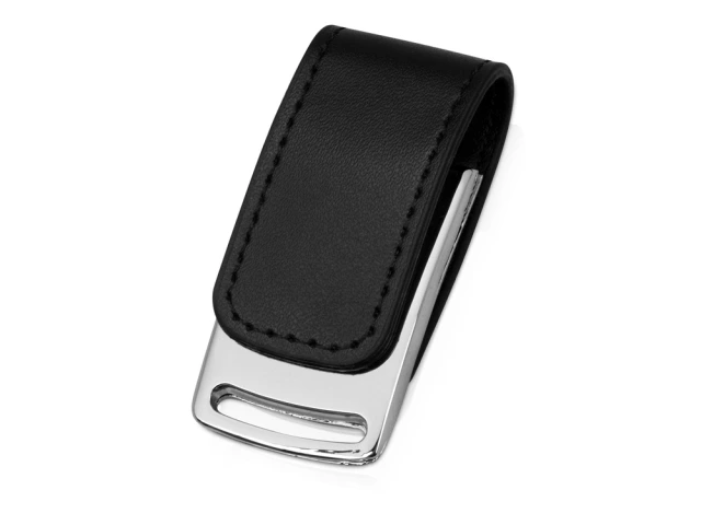 USB-флешка на 16 Гб Vigo с магнитным замком · черный/серебристый