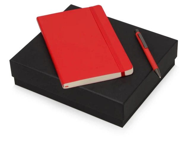 Подарочный набор Moleskine Van Gogh с блокнотом А5 Soft и ручкой · красный
