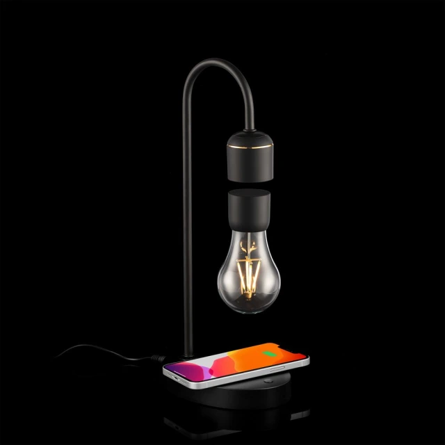 Левитирующая лампа с функцией беспроводной зарядки leviStation · Без цвета