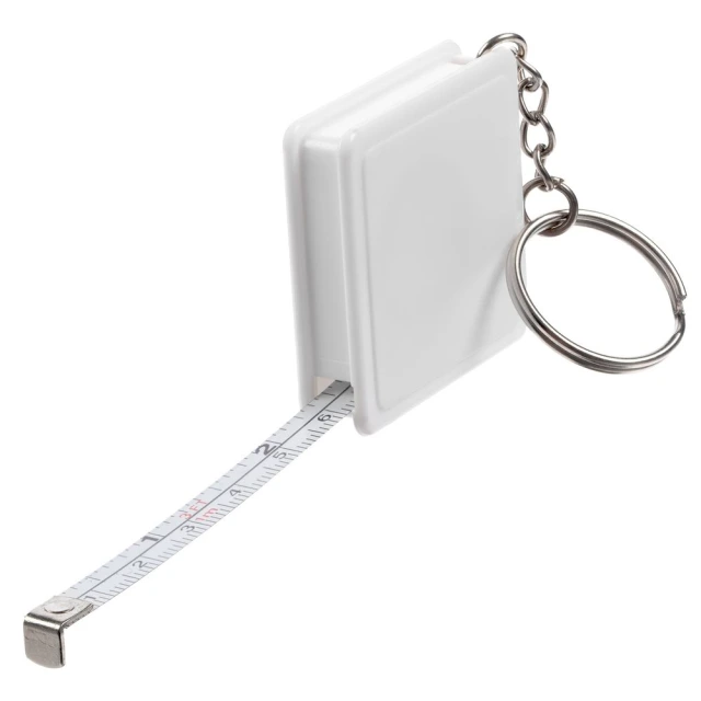 Брелок с рулеткой Square, ver.2 · белый