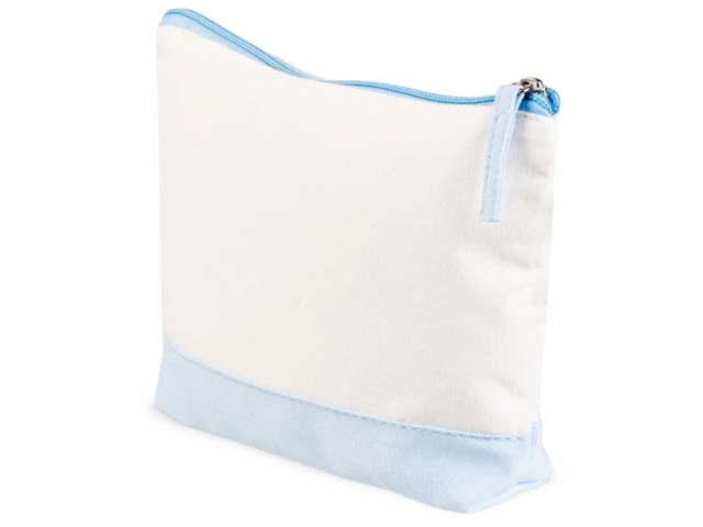 Косметичка хлопковая Cotton · белый/голубой